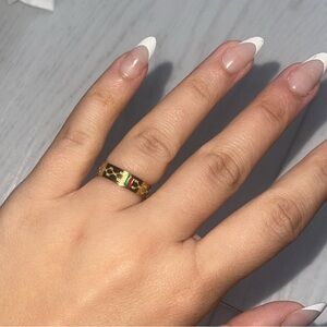 Gold plated ring